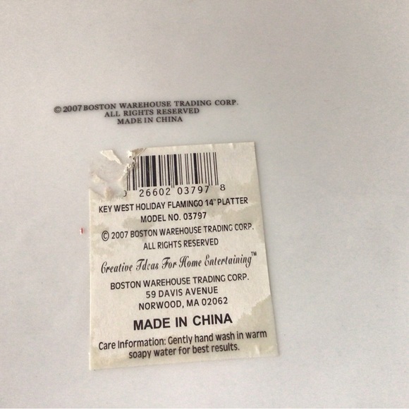 Key West Holiday Flamingo Platter - Picture 5 of 5